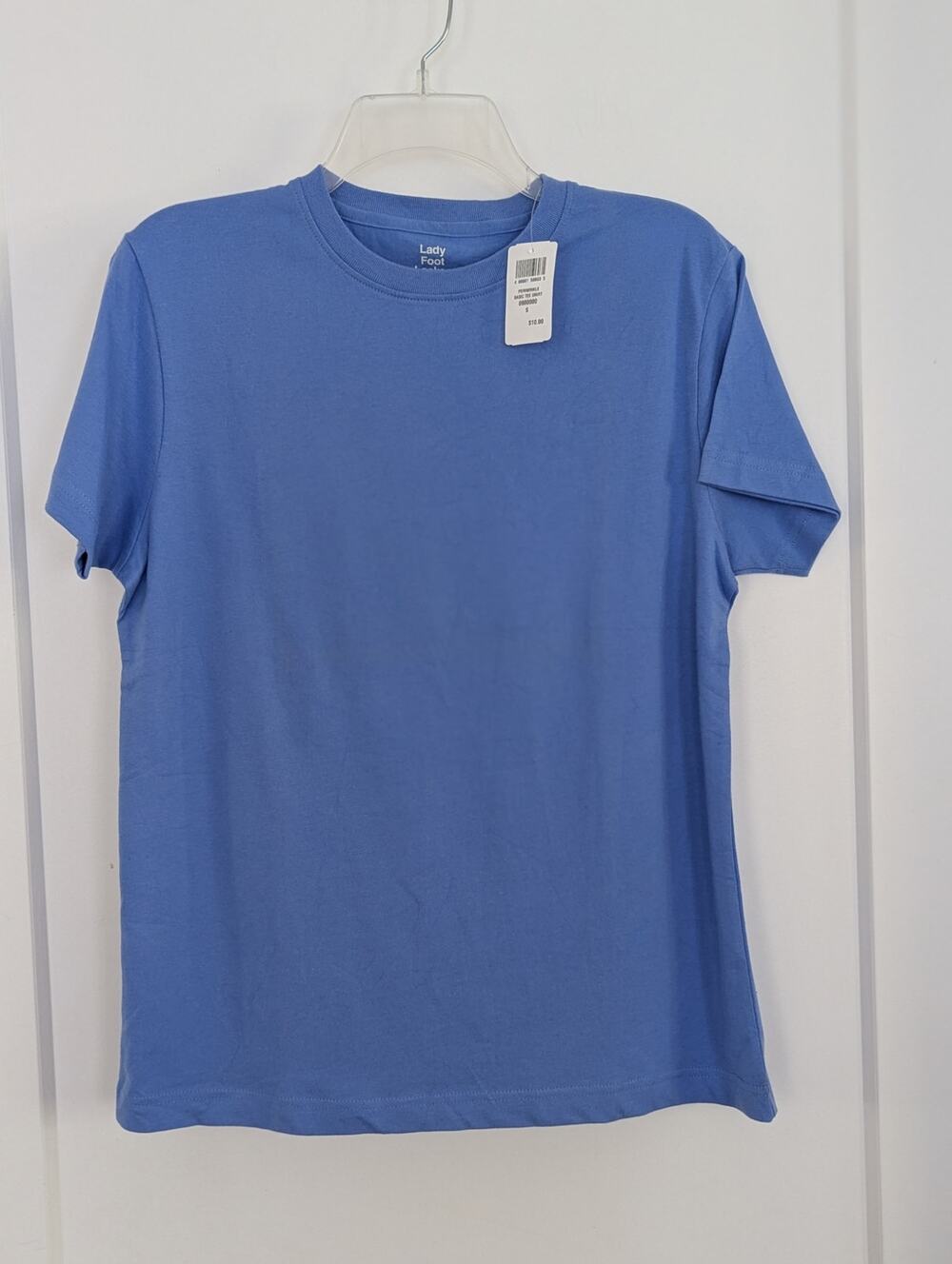 Lady Foot Locker Small Periwinkle Blue 100% Cotton Short Sleeve T-Shirt NWT